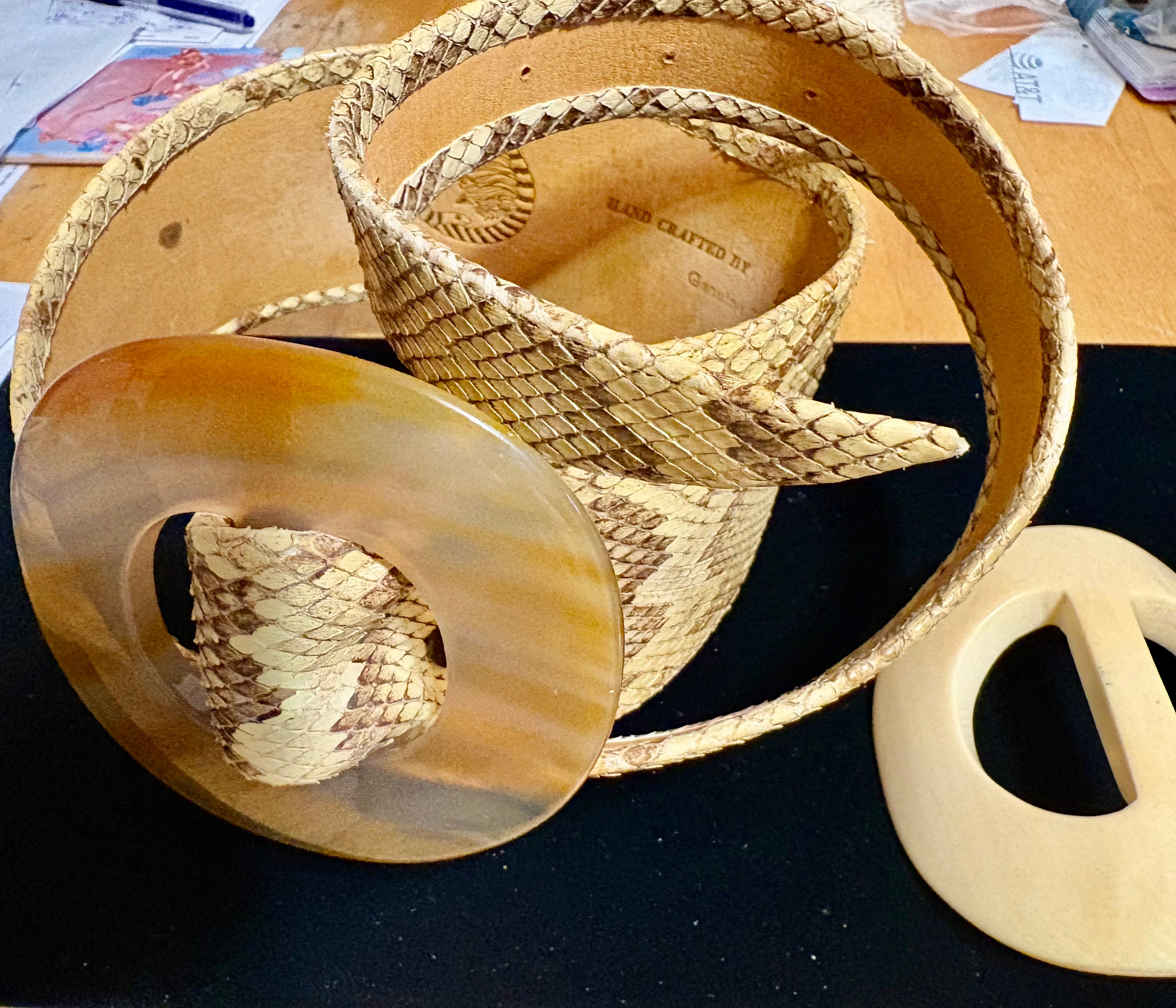 Exotic Belts Hand Crafted by Gloria O. Hammer